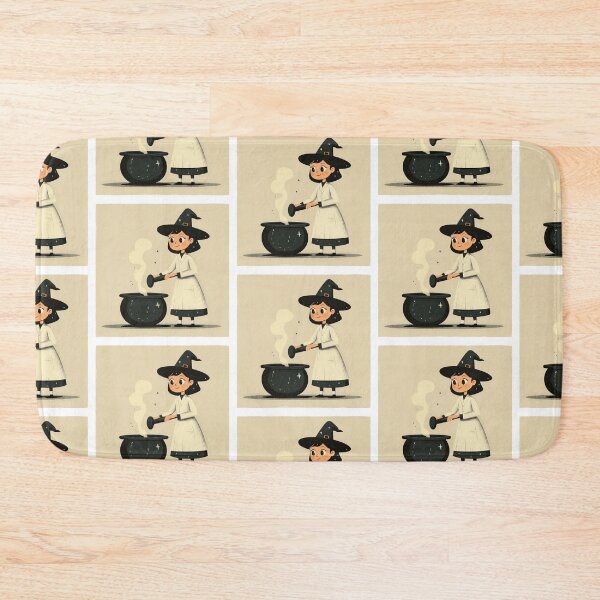 Item preview, Cute witch stirring a cauldron with a smile. designed and sold by MystiS.