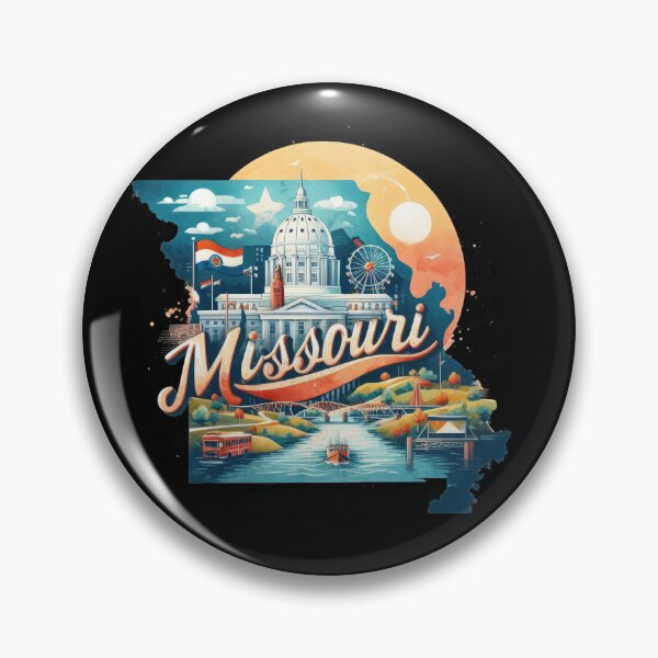 Item preview, Missouri retro travel map of United States designed and sold by CleanDecor.
