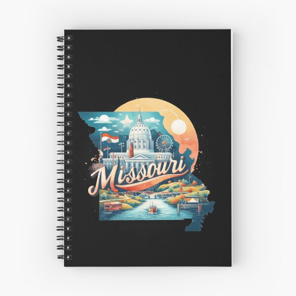 Item preview, Missouri retro travel map of United States designed and sold by CleanDecor.