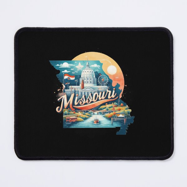 Item preview, Missouri retro travel map of United States designed and sold by CleanDecor.