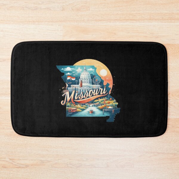 Item preview, Missouri retro travel map of United States designed and sold by CleanDecor.