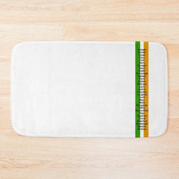 Item preview, Irish Flag 32 County Names designed and sold by REAL IRISH GIFTS.