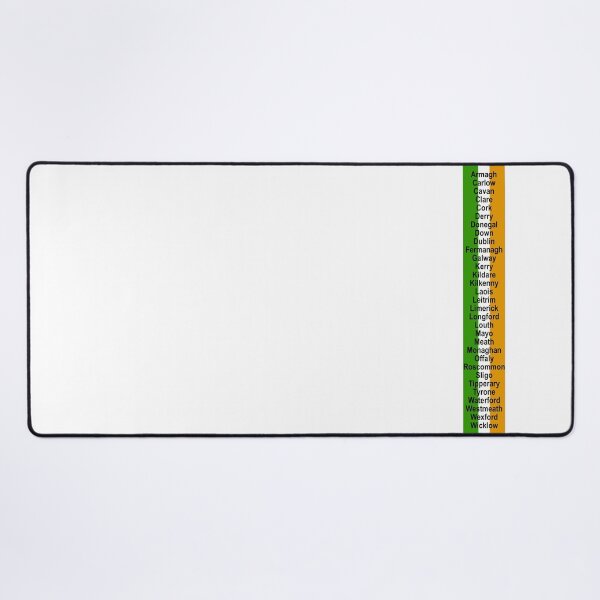 Item preview, Irish Flag 32 County Names designed and sold by REAL IRISH GIFTS.