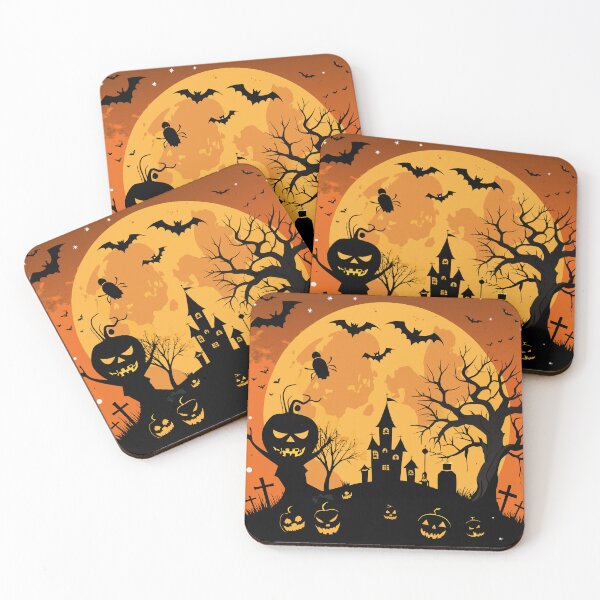 Item preview, "Scary Halloween Artwork - Frightful Haunted House Wall Art Print | Spooky Gothic Decor for Halloween | Horror-Themed Poster | Creepy Ghost & Skull Design" designed and sold by DarkEmporium20.