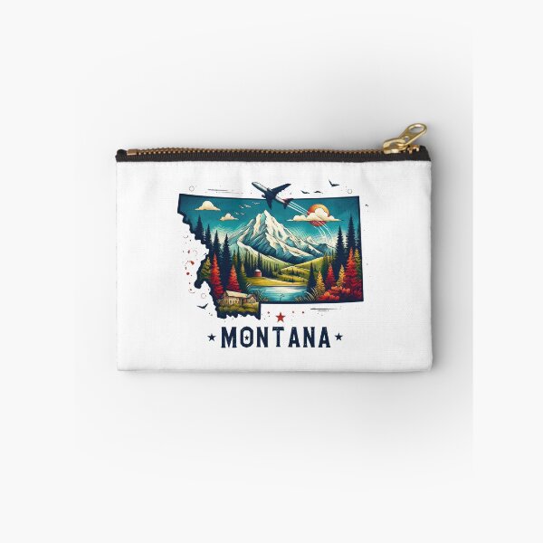 Item preview, Montana retro travel map of United States designed and sold by CleanDecor.