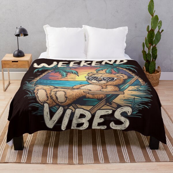 Item preview, Weekend vibes, bear designed and sold by JMMR.