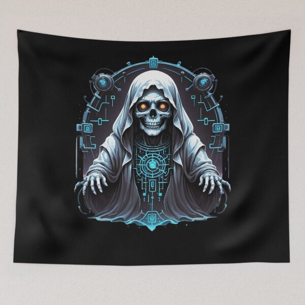 Item preview, Dangers of AI Ghost : Halloween designed and sold by ecolatur.