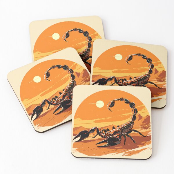 Item preview, Minimalist Scorpion in the Desert Illustration designed and sold by Windy-market.