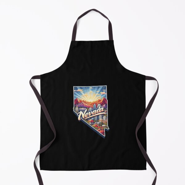 Item preview, Nevada retro travel map of United States designed and sold by CleanDecor.