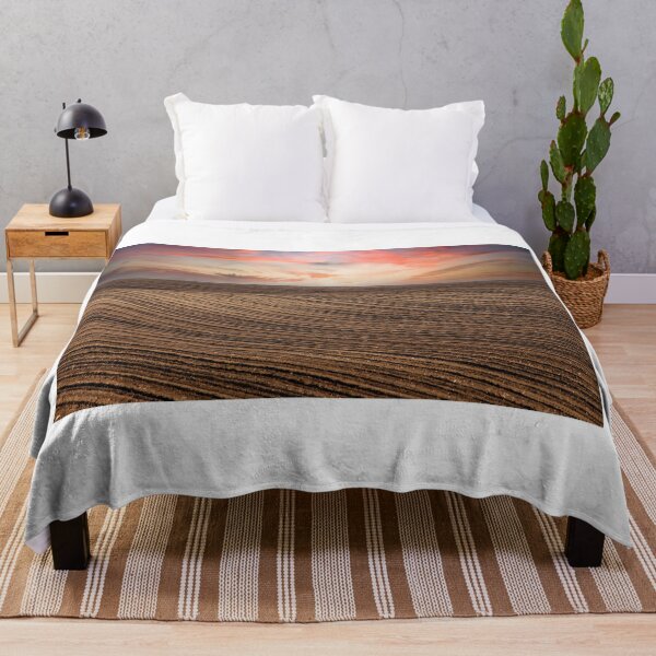 Item preview, Sunrise over plowed field landscape,agriculture,Voivodina,Serbia designed and sold by goceris.
