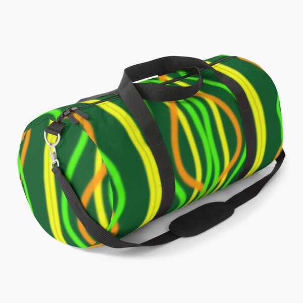 Item preview, Green, Yellow and Orange geometric wavy vertical lines pattern designed and sold by Stefrait-7.