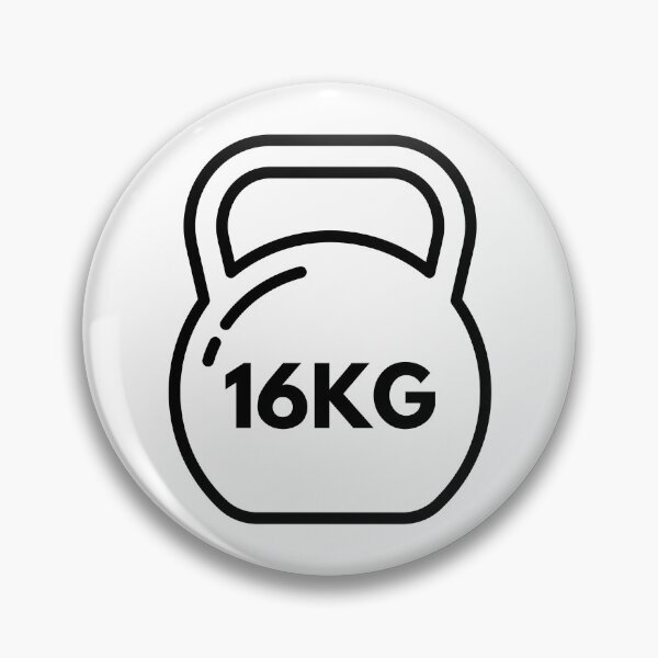 Item preview, 16kg Kettlebell Icon Sticker designed and sold by Chickane.