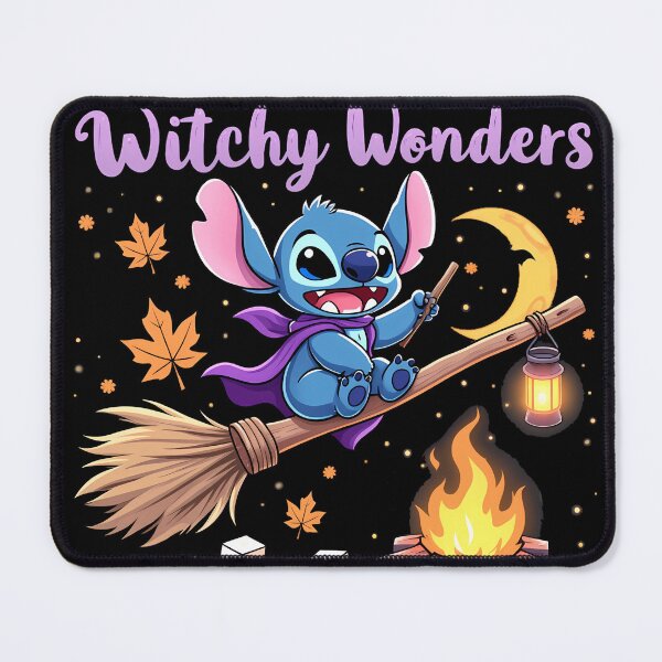 Item preview, Halloween Stitch Witchy Wonders A Funny Halloween Illustration designed and sold by TheInkyOwl-TIO.