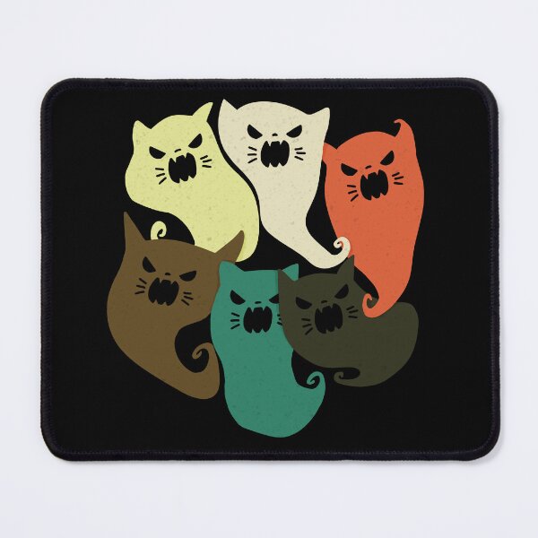 Item preview, Hissing Ghost Cats designed and sold by wildjellybeans.