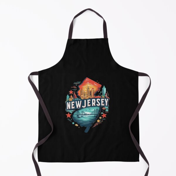 Item preview, New Jersey retro travel map of United States designed and sold by CleanDecor.