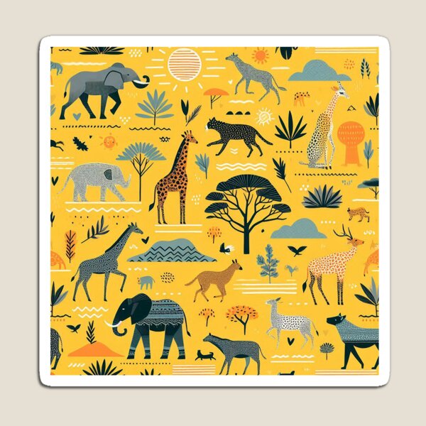 Item preview, Minimalistic savannah pattern designed and sold by Silbays.