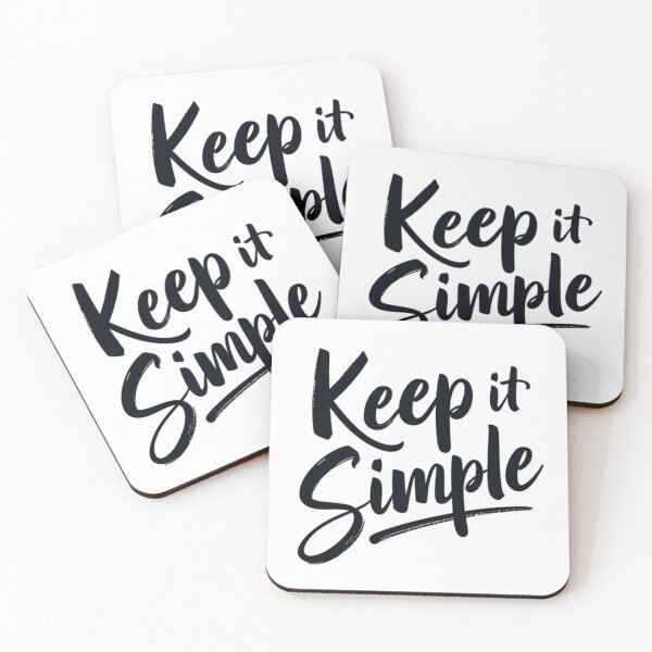 Item preview, keep it simple designed and sold by Ismartista.