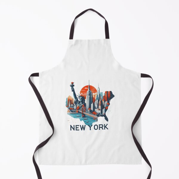 Item preview, New York retro travel map of United States designed and sold by CleanDecor.