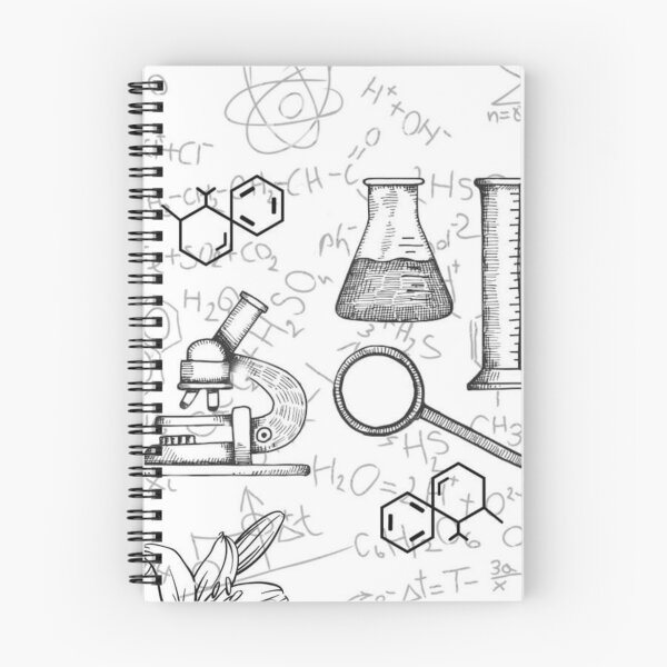 Item preview, Study of chemistry and physics with calculations, microscope, container and magnifying glass designed and sold by koringaFTS.
