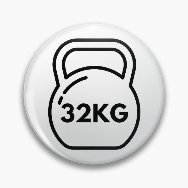 Item preview, 32kg Kettlebell Icon Sticker designed and sold by Chickane.