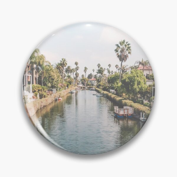Item preview, Los Angeles, USA I Venice beach canals retro vintage aesthetic, palm trees, californian architecture midcentury coastal like on the coast in Miami with a argentic film camera in pastel summer color designed and sold by Julie Travel Photography.