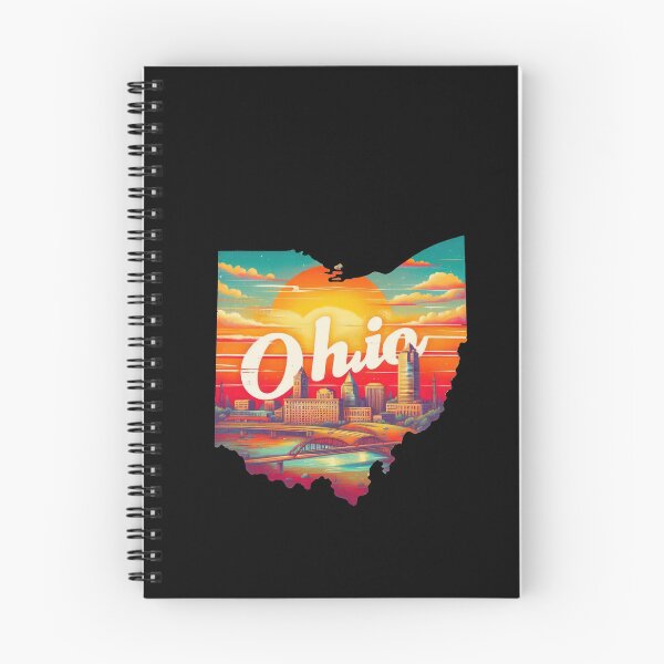 Item preview, Ohio retro travel map of United States designed and sold by CleanDecor.