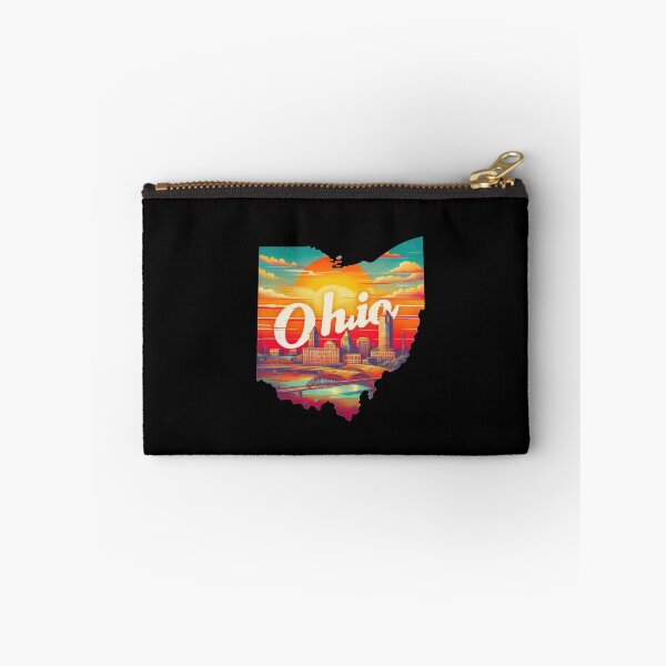Item preview, Ohio retro travel map of United States designed and sold by CleanDecor.