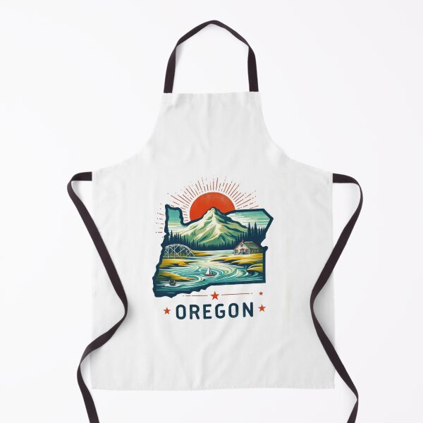 Item preview, Oregon retro travel map of United States designed and sold by CleanDecor.