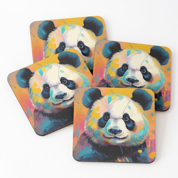 Item preview, Panda Dreams: Abstract Art Fusion designed and sold by CharlieMakes.