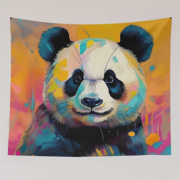 Item preview, Panda Dreams: Abstract Art Fusion designed and sold by CharlieMakes.
