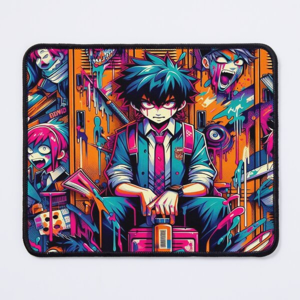 Item preview, falcon88 Seamless Anime School Lockers Graffiti Pattern designed and sold by Imaginarium of Chaos falcon88 .