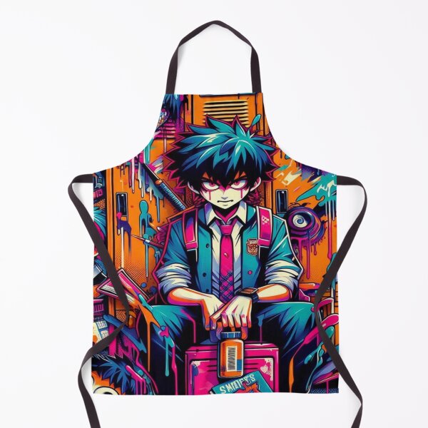 Item preview, falcon88 Seamless Anime School Lockers Graffiti Pattern designed and sold by Imaginarium of Chaos falcon88 .