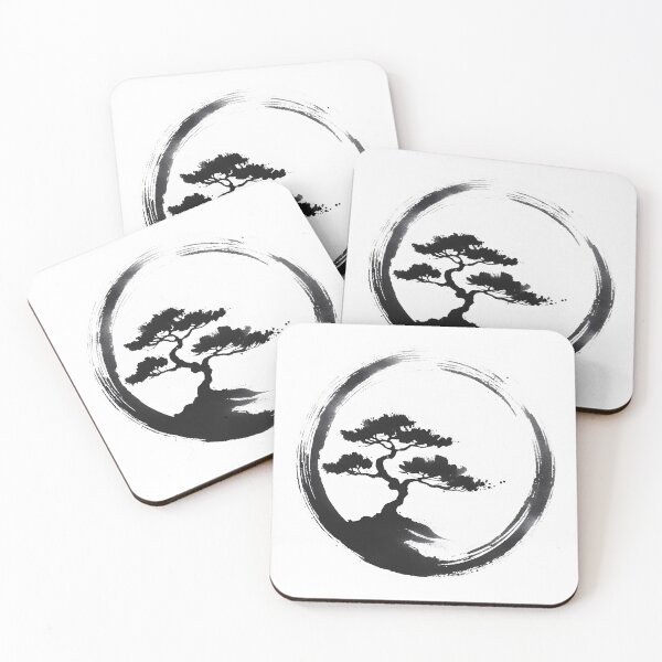 Item preview, Zen Enso Circle and Bonsai Tree  designed and sold by goodday Japan.