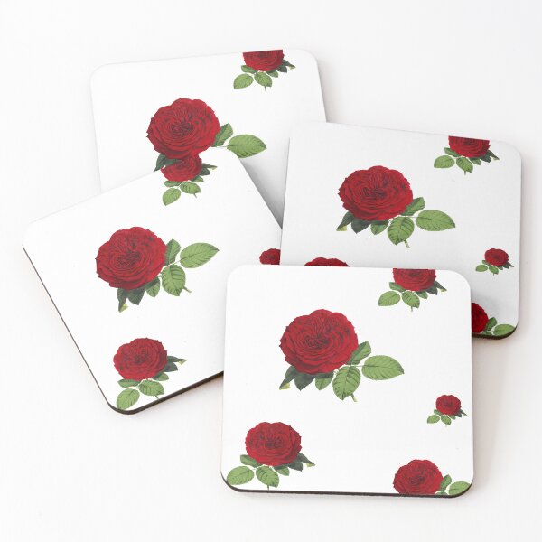 Item preview, sage green background with red and roses designed and sold by 2-Of-A-Kind.