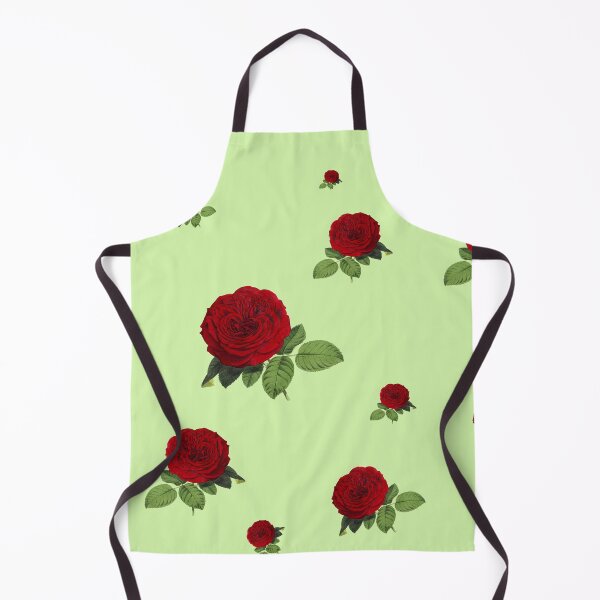 Item preview, sage green background with red and roses designed and sold by 2-Of-A-Kind.