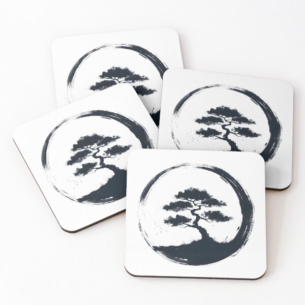 Item preview, Zen Enso Circle and Bonsai Tree  designed and sold by goodday Japan.