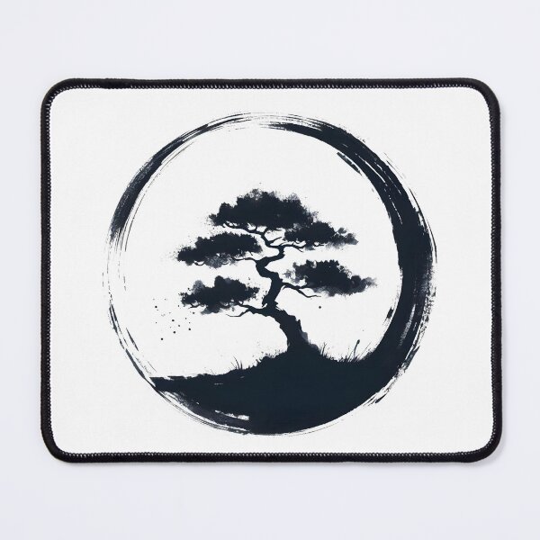 Item preview, Zen Enso Circle and Bonsai Tree  designed and sold by goodday Japan.
