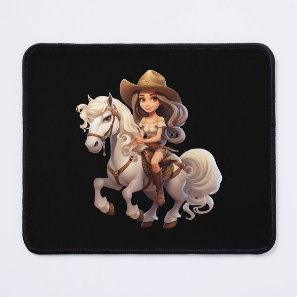 Item preview, Cowgirl Riding White Horse Western Animal Lover Design designed and sold by styleonestaa.