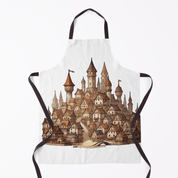 Item preview, Medieval Fantasy Castle Village Enchanted Dreamland Art designed and sold by kylmllr101684.