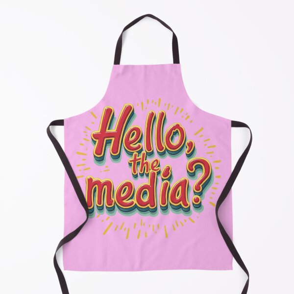 Item preview, 'Hello, the media?' Funny Slogan Pop-Culture Design designed and sold by FunnyFarmDesign.