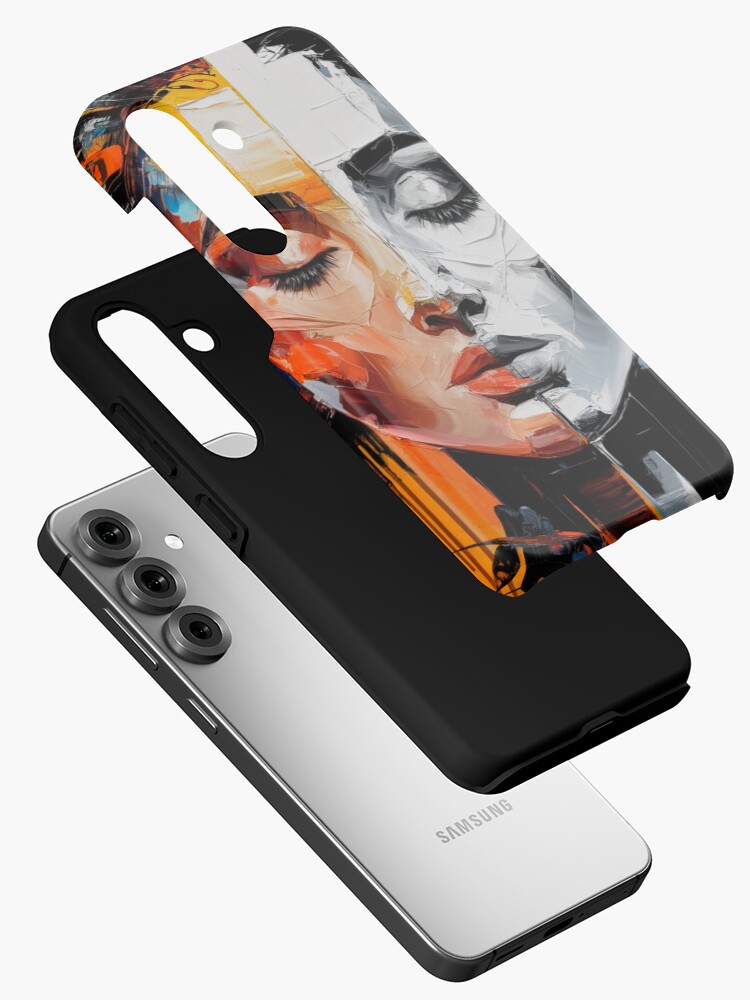 Thumbnail 2 of 4, Samsung Galaxy Phone Case, Abstract Of A Woman designed and sold by Patricks-Art.