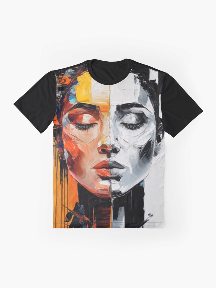 Thumbnail 4 of 5, Graphic T-Shirt, Abstract Of A Woman designed and sold by Patricks-Art.