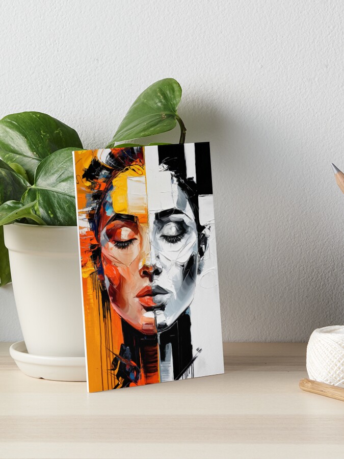 Thumbnail 1 of 2, Art Board Print, Abstract Of A Woman designed and sold by Patricks-Art.