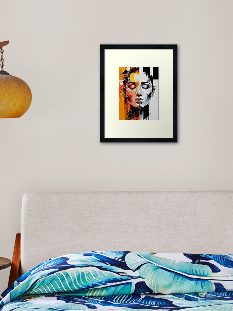 Thumbnail 2 of 7, Framed Art Print, Abstract Of A Woman designed and sold by Patricks-Art.