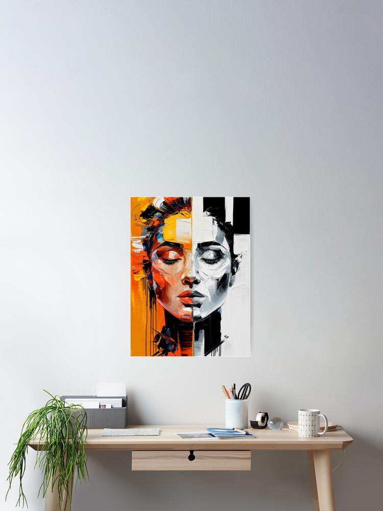 Thumbnail 2 of 3, Poster, Abstract Of A Woman designed and sold by Patricks-Art.