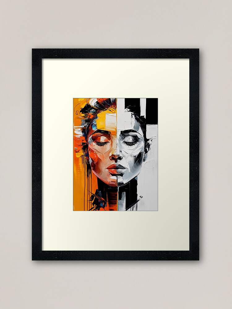 Thumbnail 1 of 7, Framed Art Print, Abstract Of A Woman designed and sold by Patricks-Art.