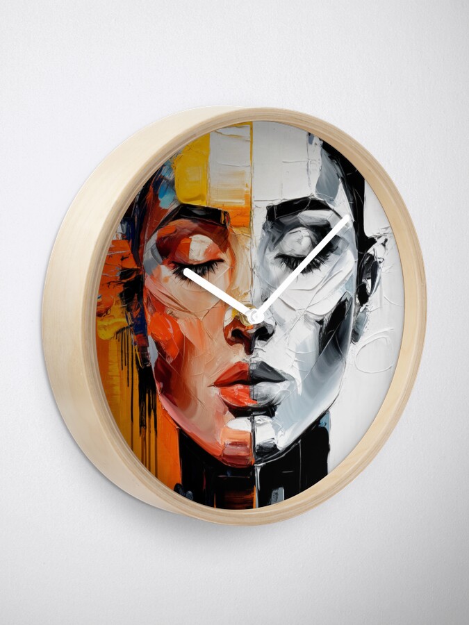 Thumbnail 1 of 4, Clock, Abstract Of A Woman designed and sold by Patricks-Art.