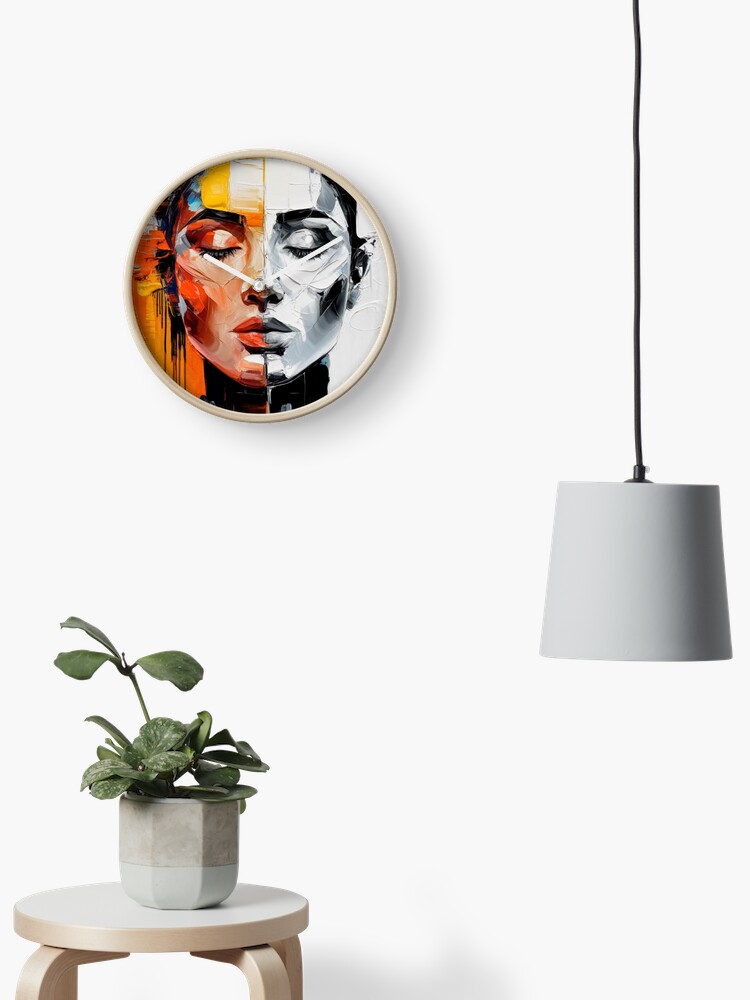 Thumbnail 2 of 4, Clock, Abstract Of A Woman designed and sold by Patricks-Art.