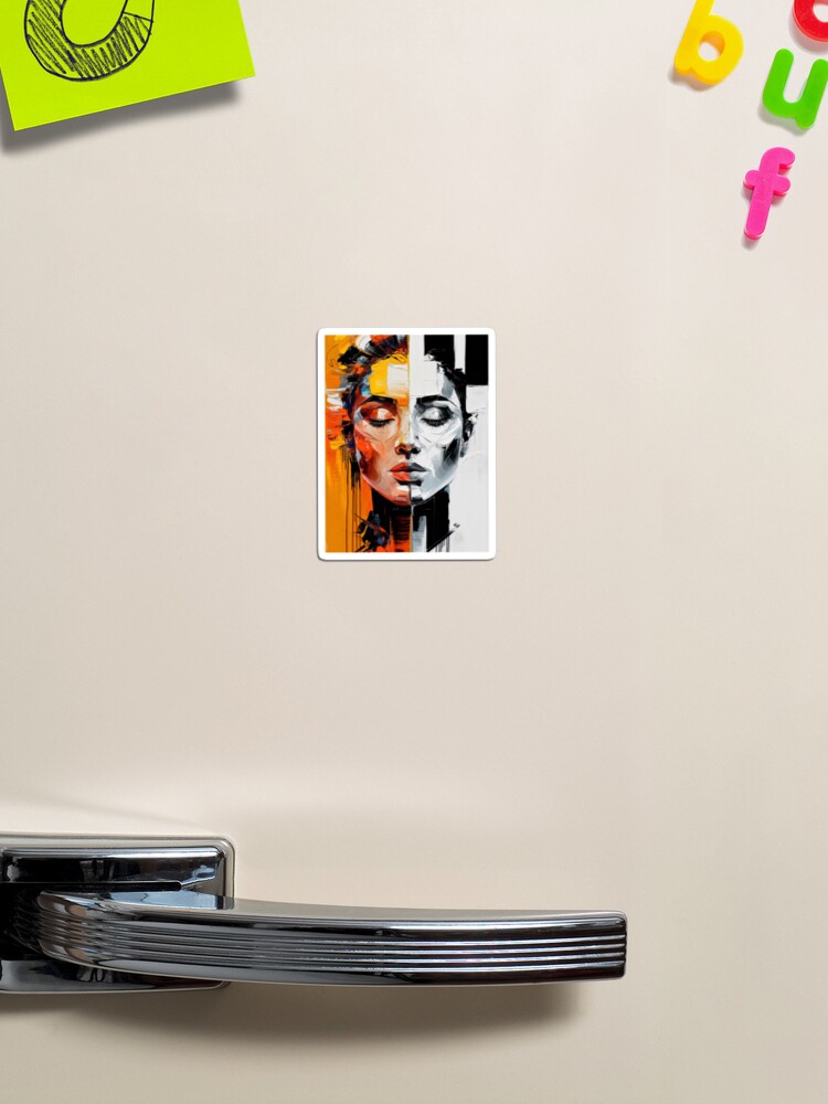 Thumbnail 1 of 3, Magnet, Abstract Of A Woman designed and sold by Patricks-Art.