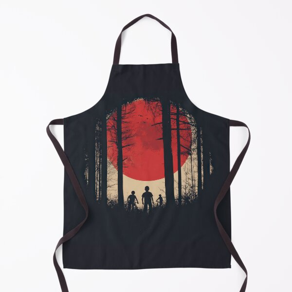 Item preview, Silhouettes of kids in a forest with a red moon. designed and sold by MystiS.